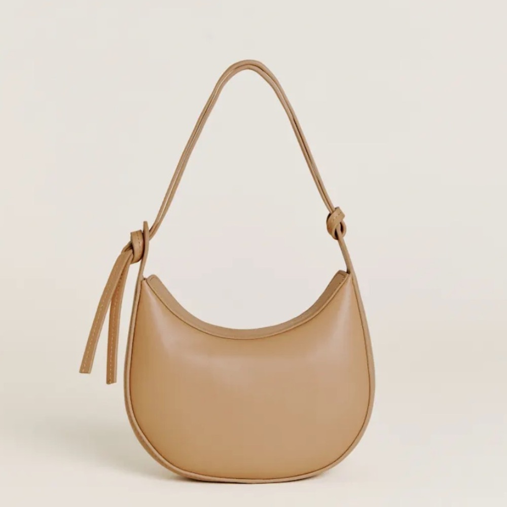 LIKE NEW REFORMATION Mini Rosetta Shoulder Bag, Cappuccino